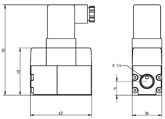 Differential Pressure Transmitter for Liquid DPTL Outline drawings
