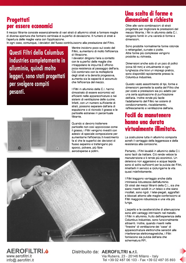Prospetto All Aluminium Air Filters  FITS - Pagina 1